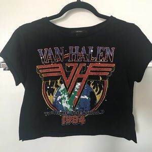 Forever 21 Van Halen crop top